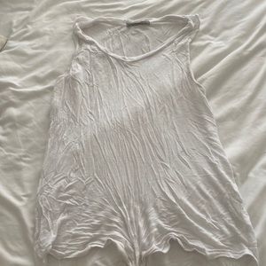 White tresic tank top